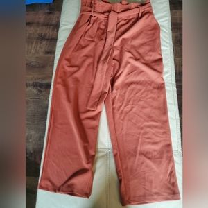 Maurices orange paper bag trousers